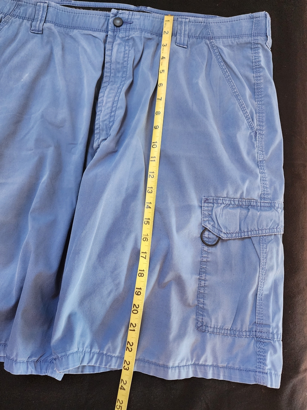 Wrangler Men's Light Blue Cargo Shorts. Size 40, Good Condition - Picture 9 of 10